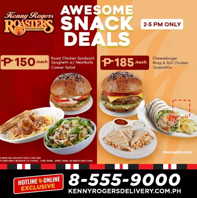 KENNY ROGERS AWESOME SNACK DEALS PRICES