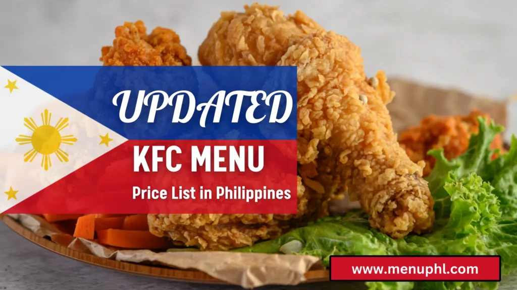 KFC Menu Philippines 
