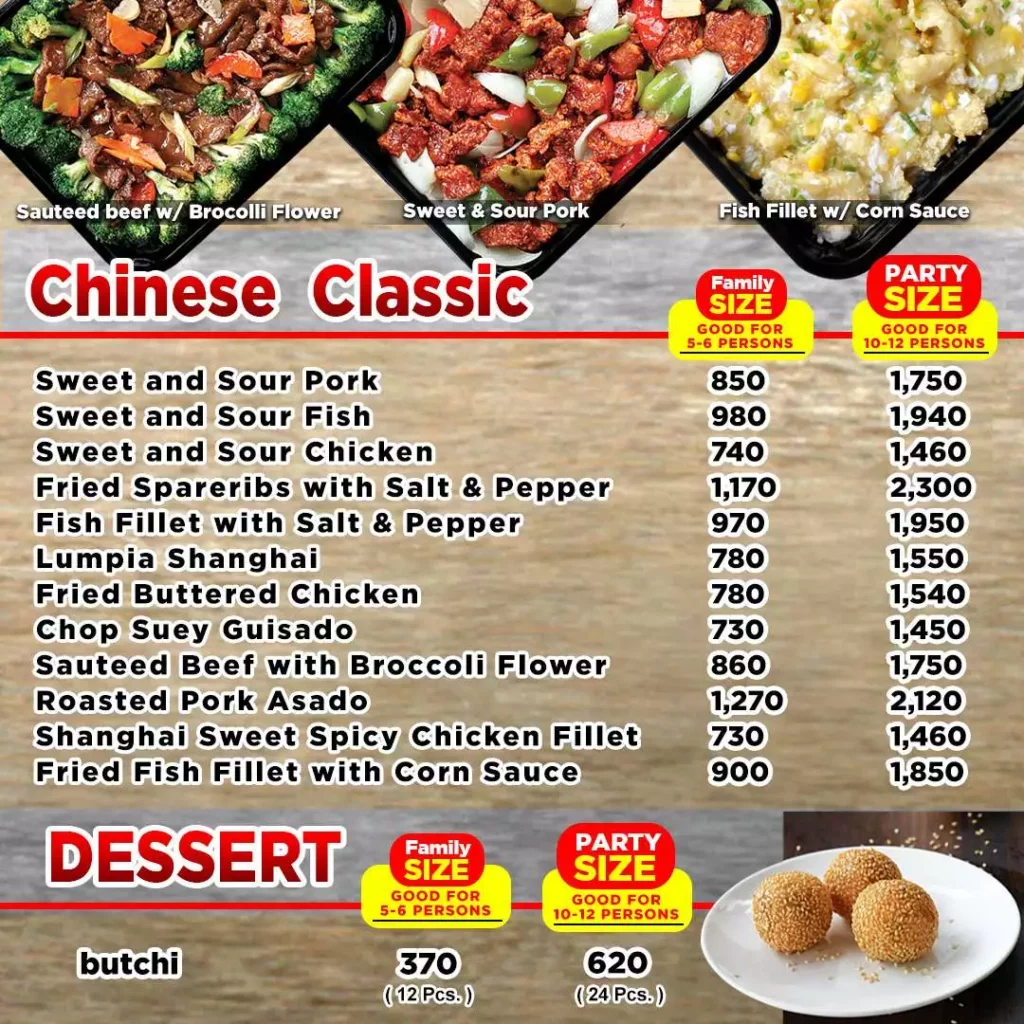 HAP CHAN CHINESE CLASSICS PRICES
