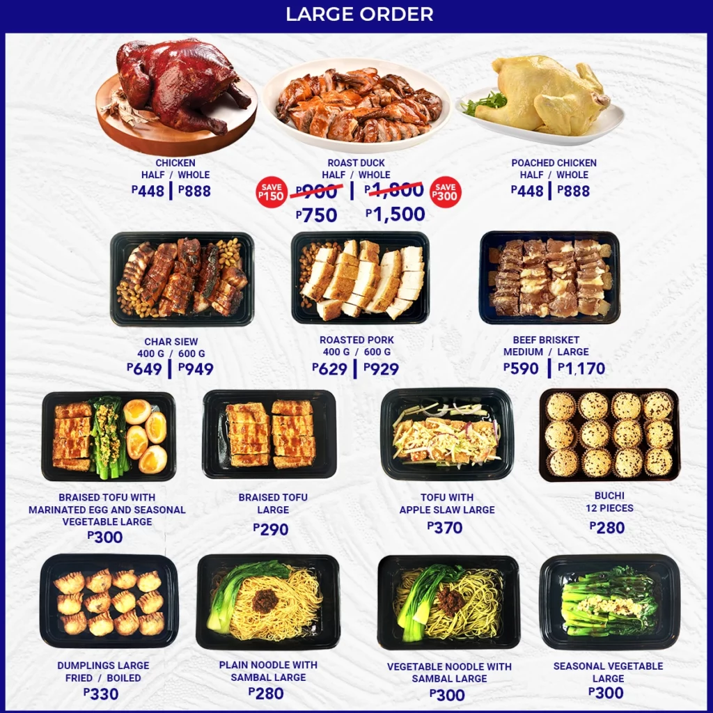 HAWKER CHAN LARGE ORDER PRICES