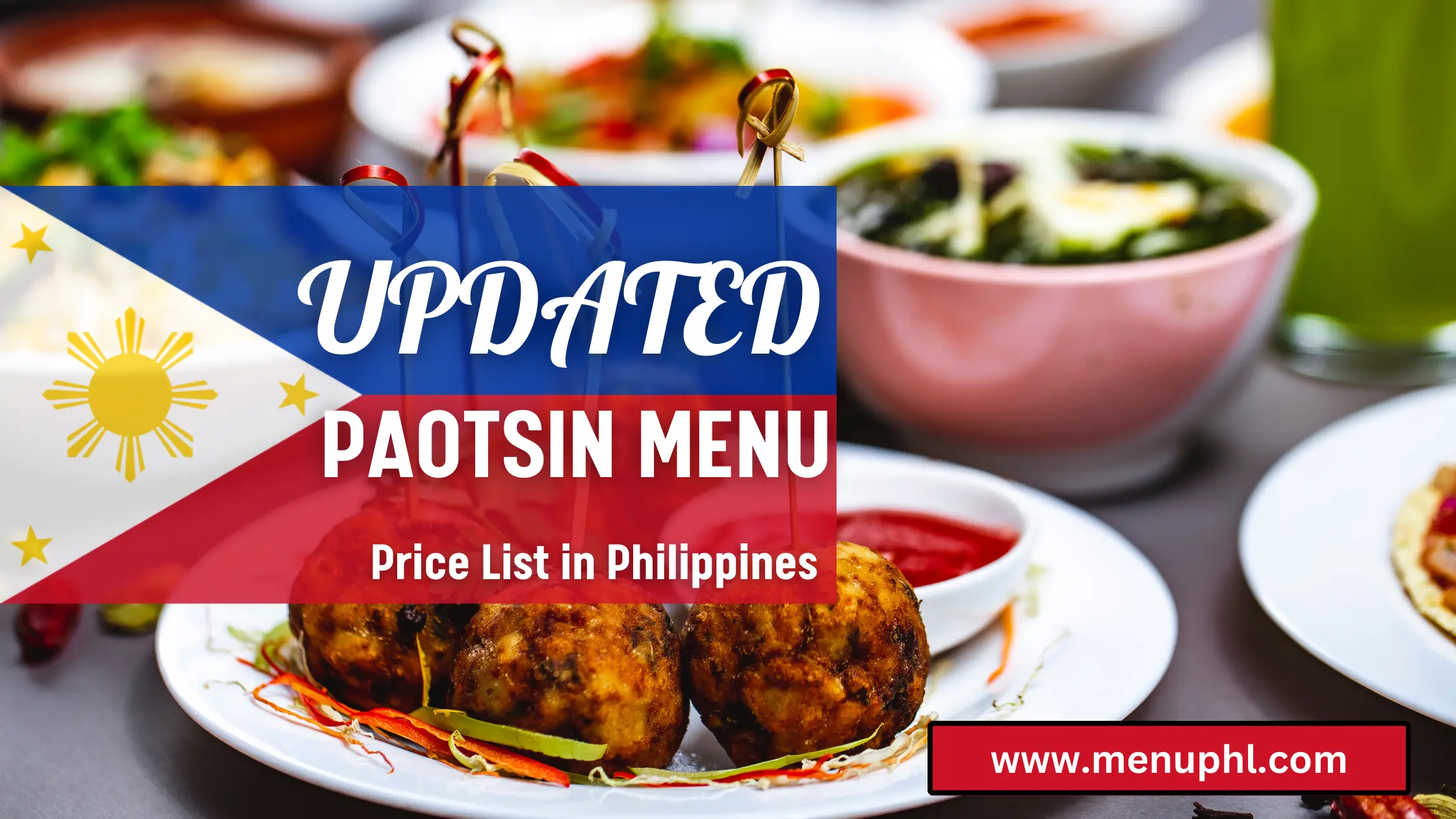 PAOTSIN MENU PHILIPPINES & UPDATED PRICES 2024
