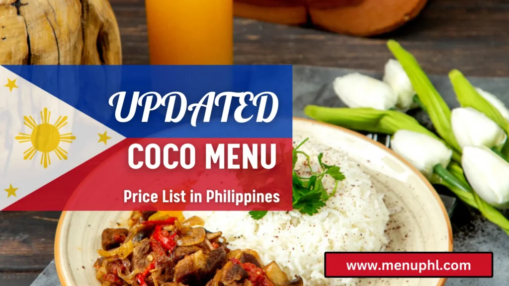 COCO MENU PHILIPPINES