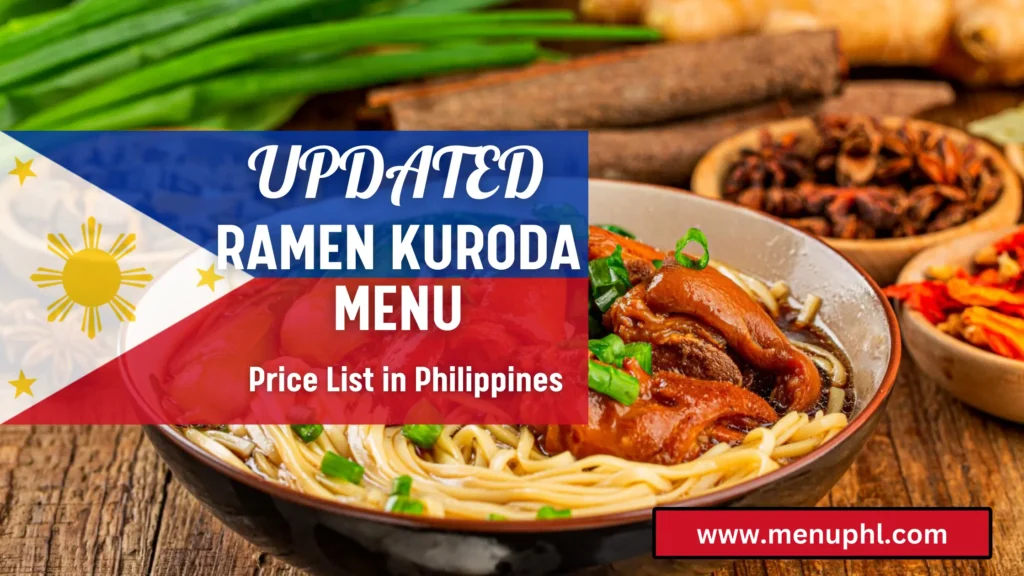 ramen kuroda menu philippines