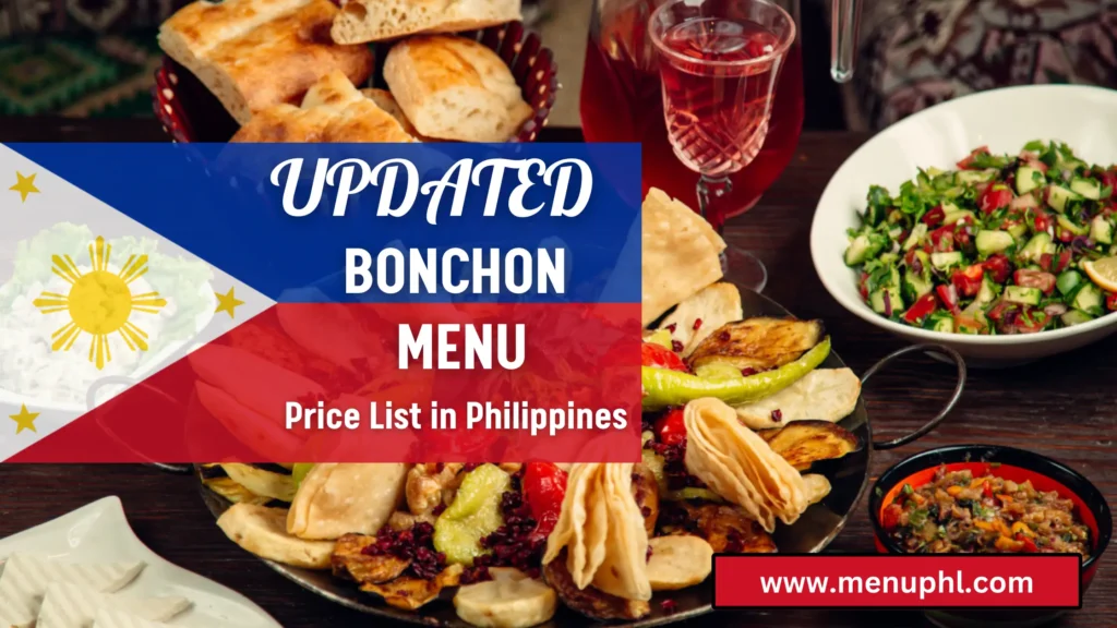BONCHON MENU PHILIPPINES