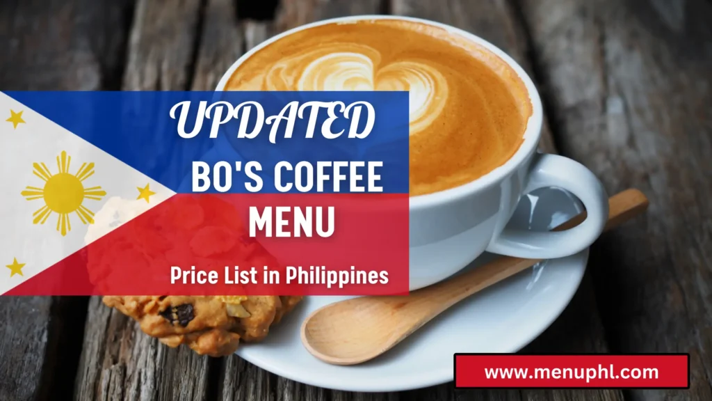 BOS COFFEE MENU PHILIPPINES