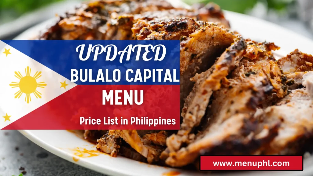 BULALO CAPITAL MENU PHILIPPINES