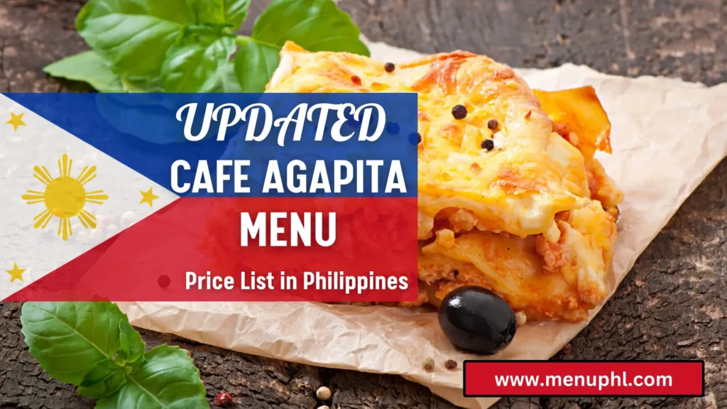 CAFE AGAPITA MENU PHILIPPINES 