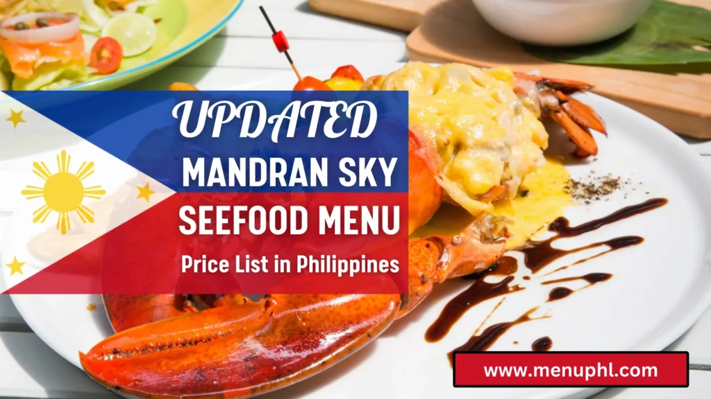 MANDARIN SKY SEAFOOD MENU PHILIPPINES