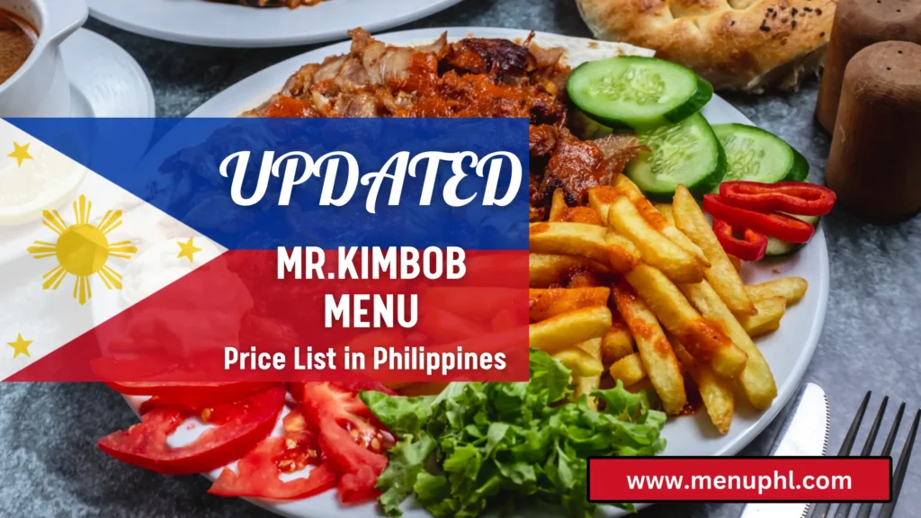 MR KIMBOB MENU PHILIPPINES