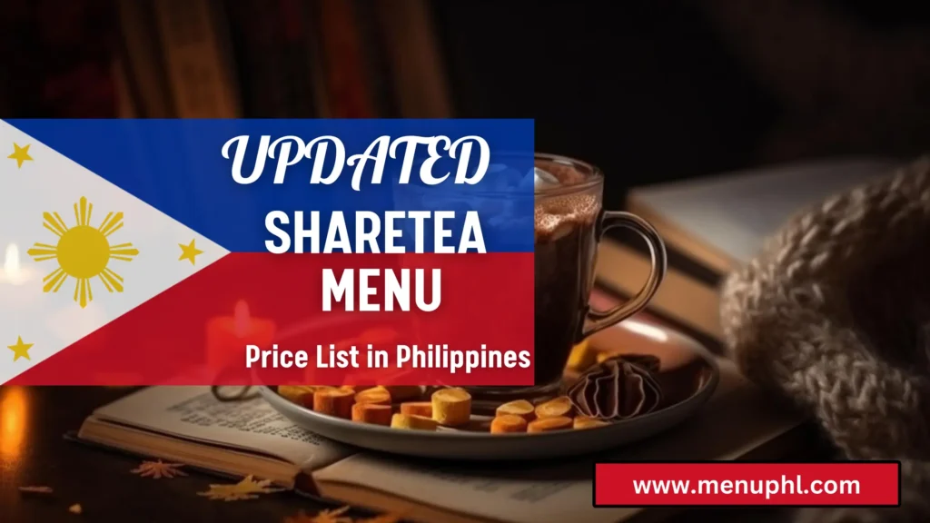 SHARETEA MENU PHILIPPINES