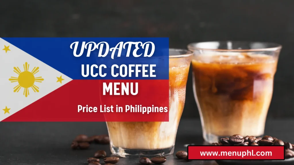 UCC COFFEE MENU PHILIPPINES 