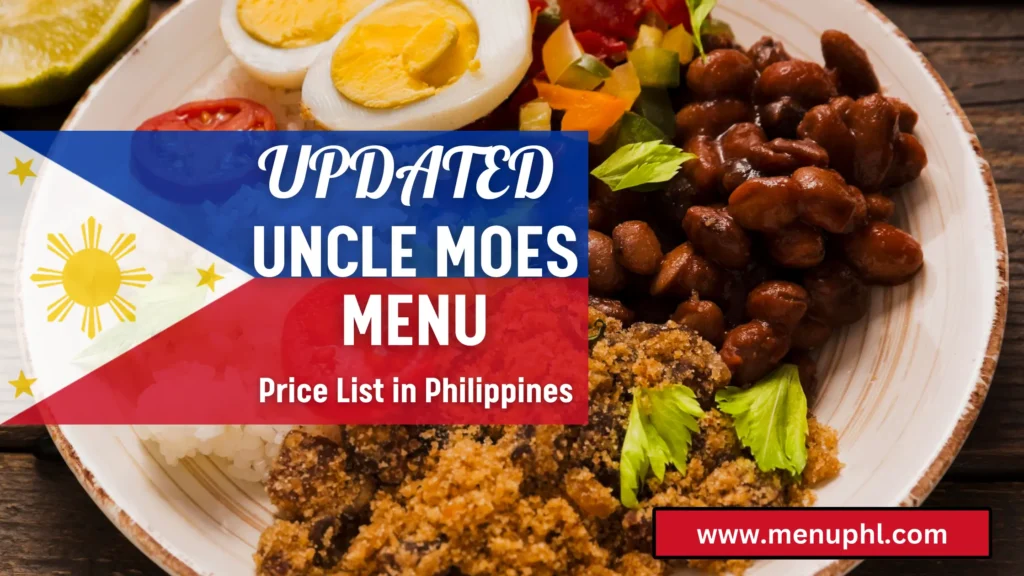 UNCLE MOE'S MENU PHILIPPINES