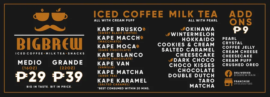 BIG BREW ICED COFFEE PRICES