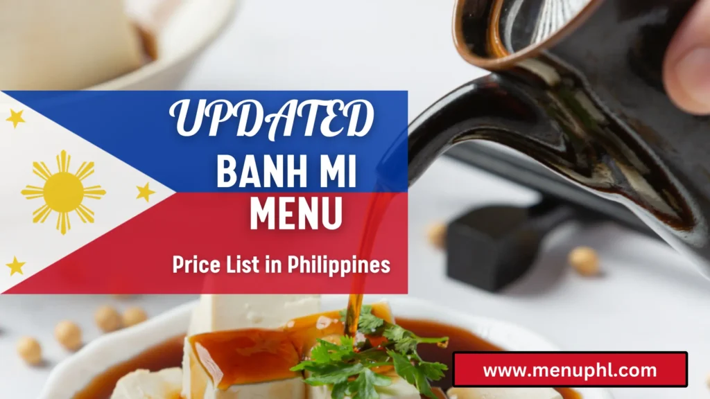 BANH MI MENU PHILIPPINES 