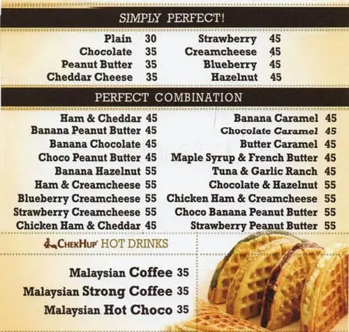 FAMOUS BELGIAN WAFFLE BREAKFAST MEAL PRICES