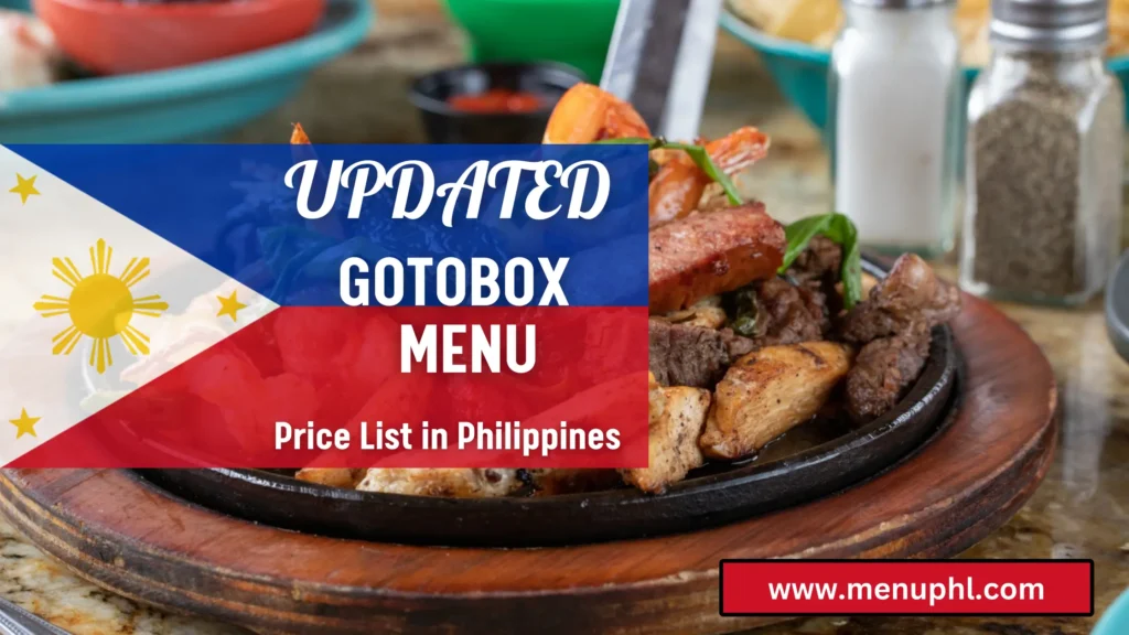 GOTOBOX MENU PHILIPPINES 