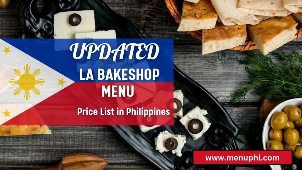 LA BAKESHOP MENU PHILIPPINES