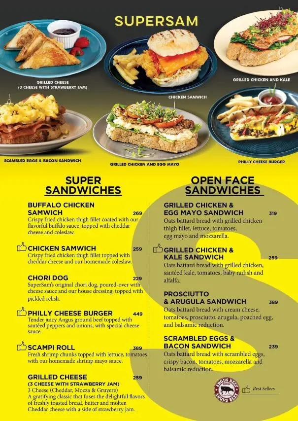 SUPERSAM SUPER SANDWICHES PRICES
