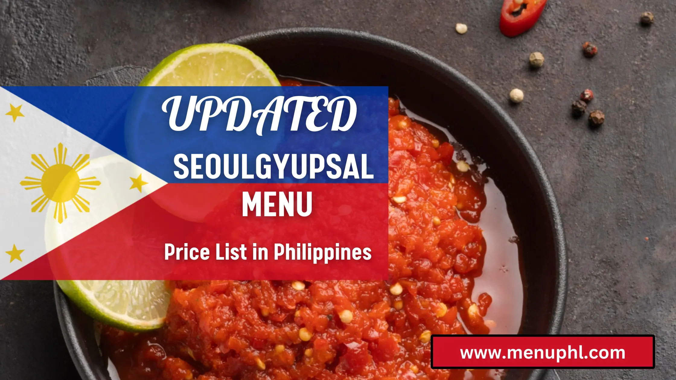 SEOULGYUPSAL MENU PHILIPPINES