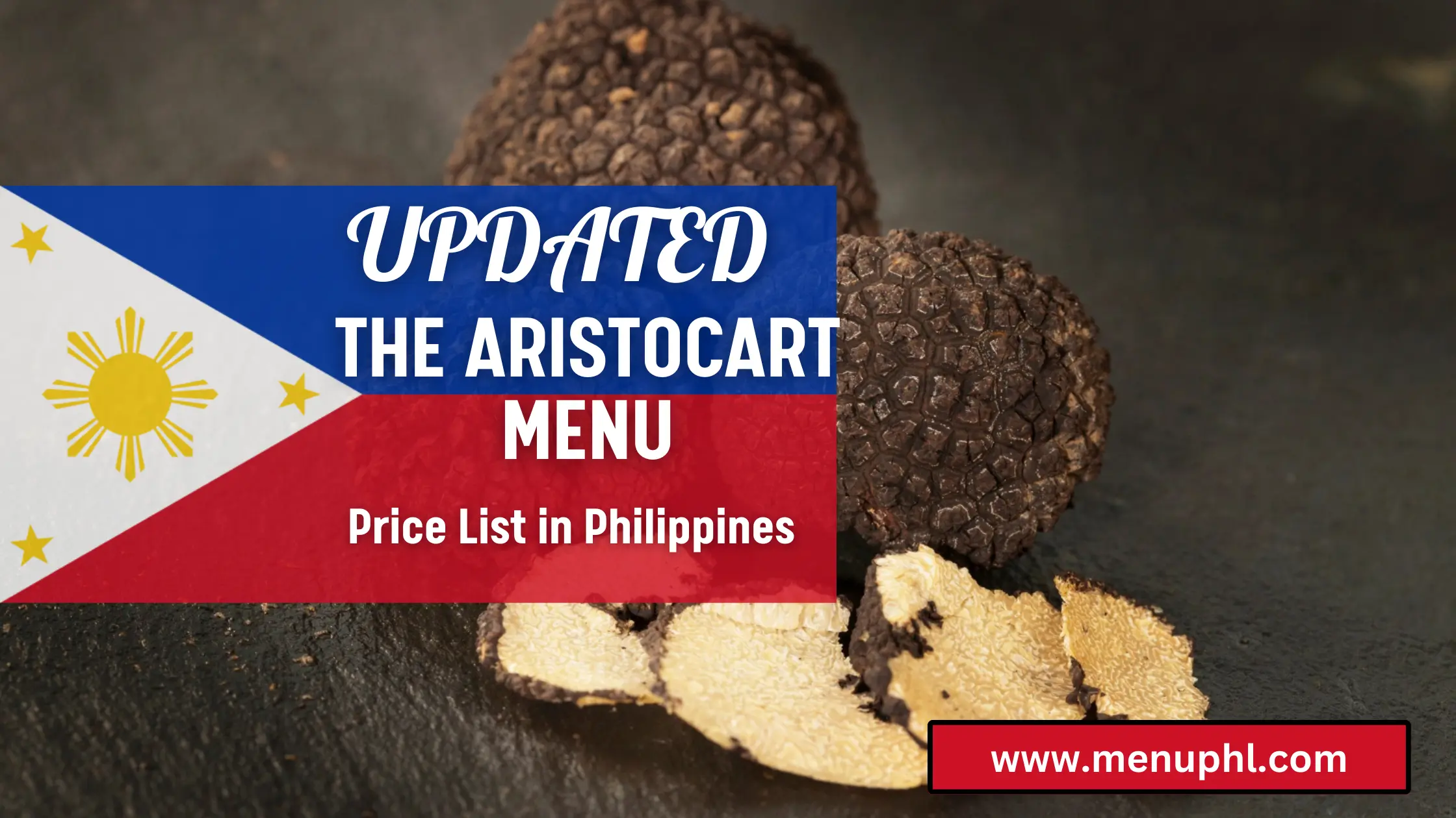 THE ARISTOCART MENU PHILIPPINES