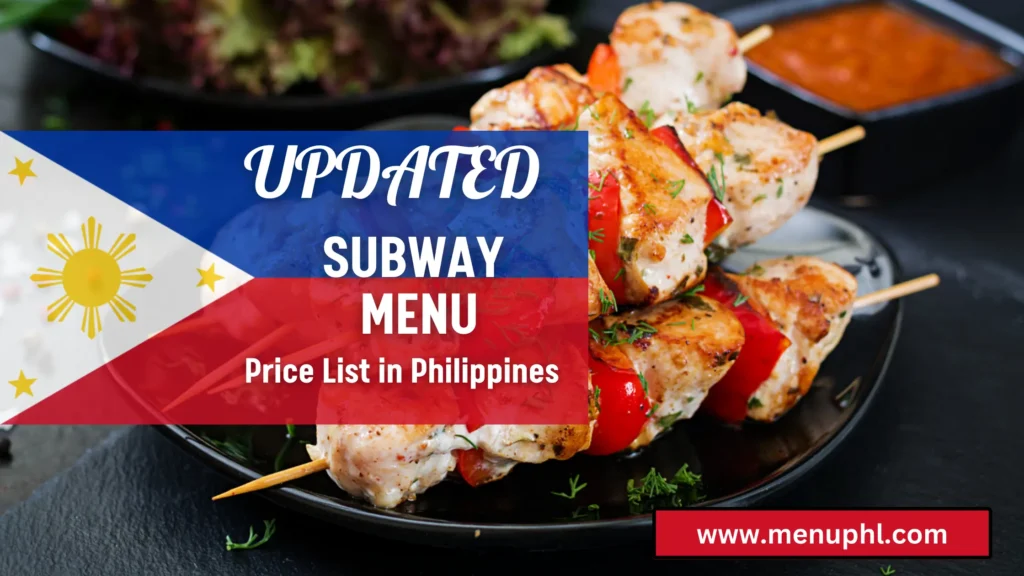 subway menu philippines