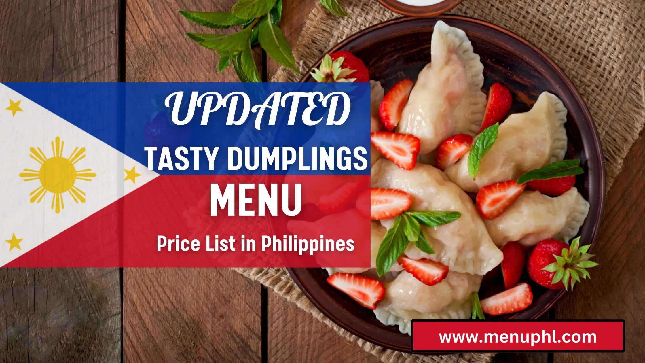 TASTY DUMPLINGS MENU PHILIPPINES & UPDATED PRICES 2024