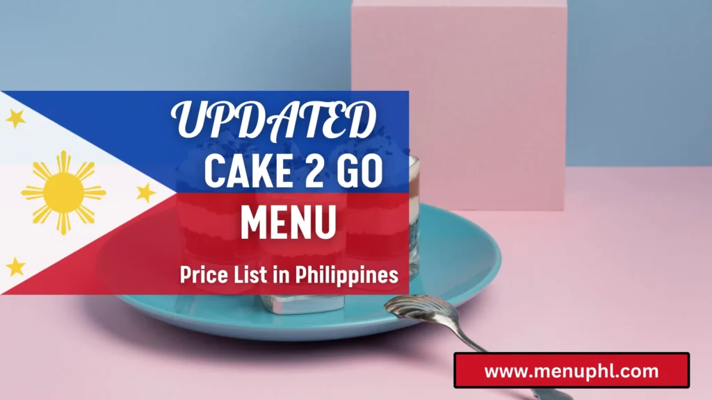 Cake Menu / Price List Design & Print