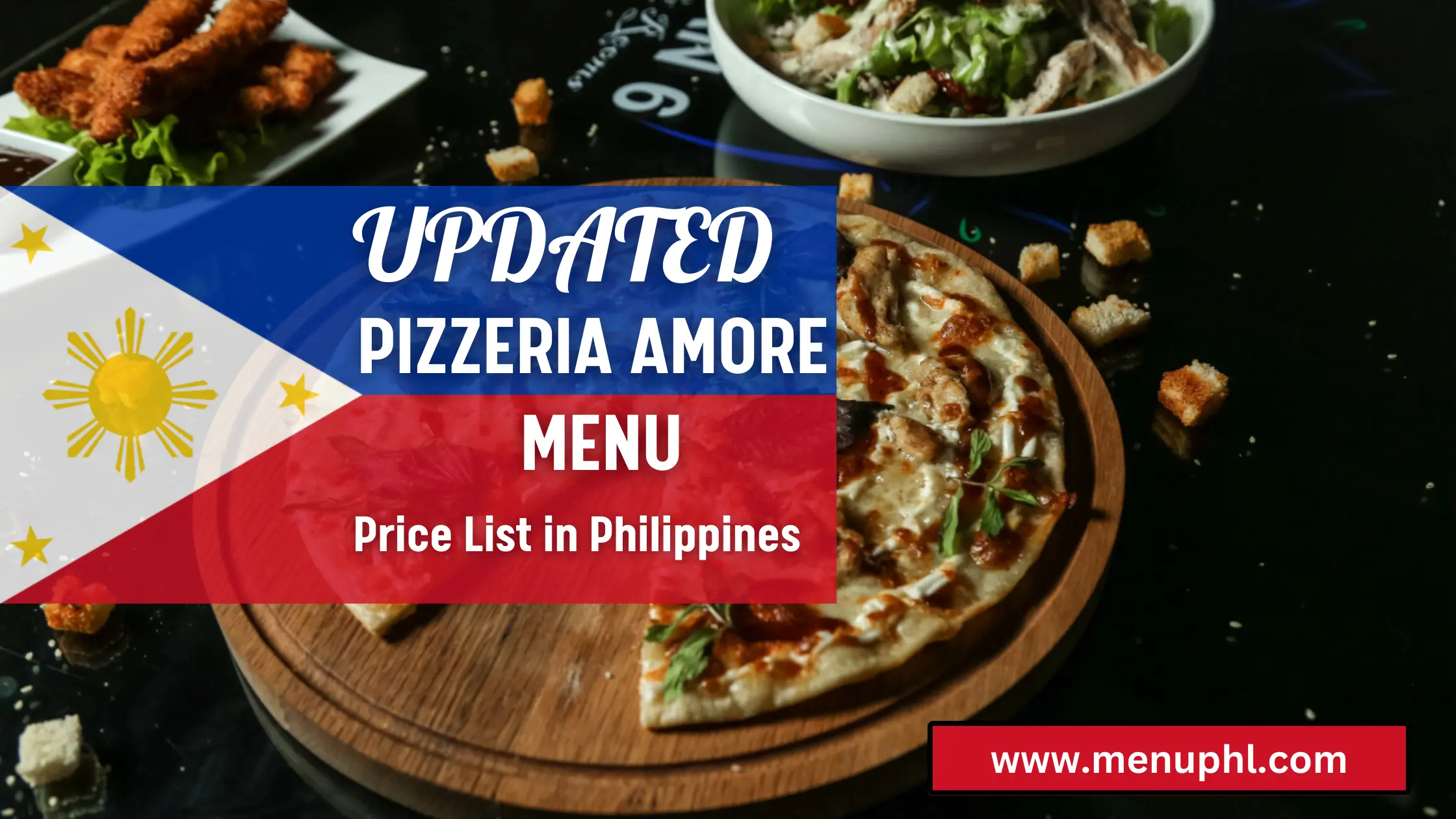 PIZZERIA ANORE MENU PHILIPPINES