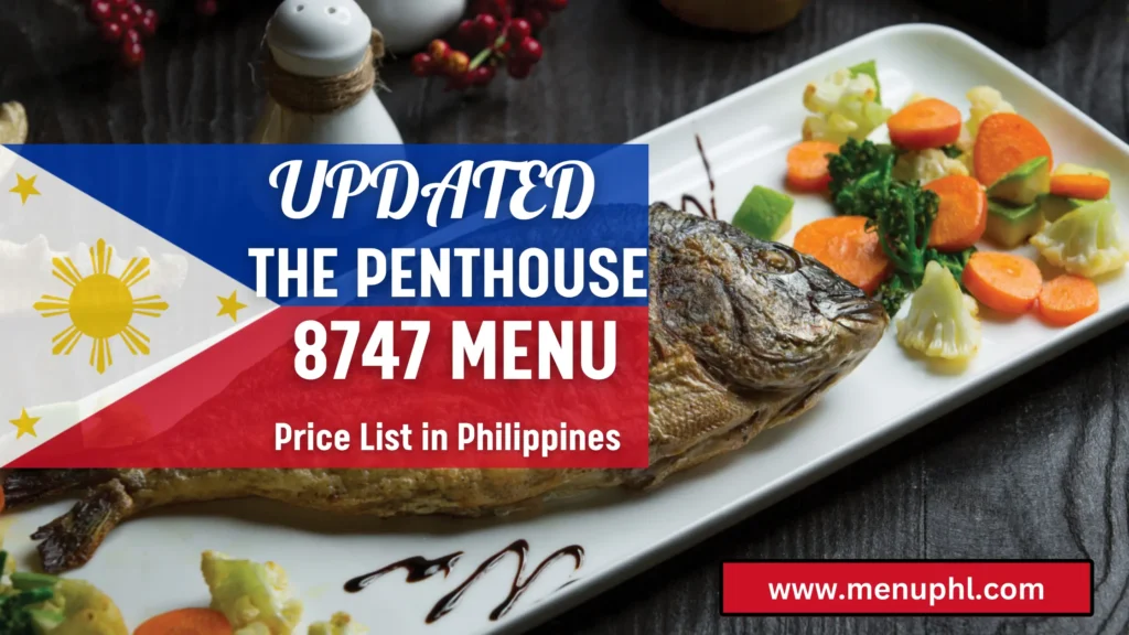 THE PENTHOUSE MENU PHILIPPINES