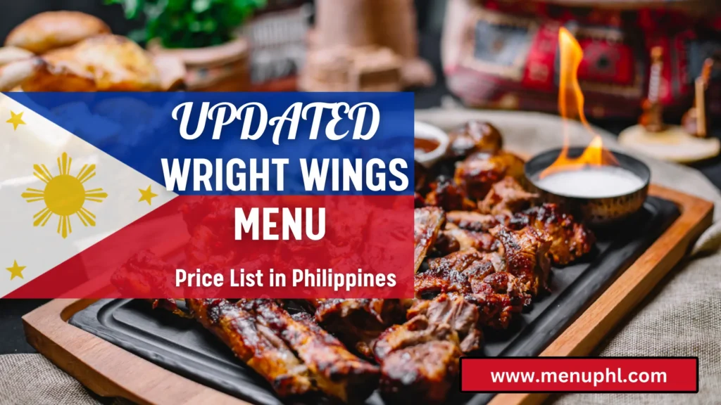 WRIGHT WINGS MENU PHILIPPINES 