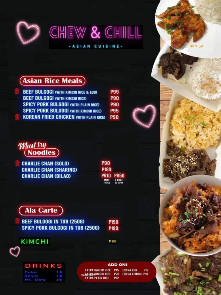 CHEW & CHILL NOODLES PRICES