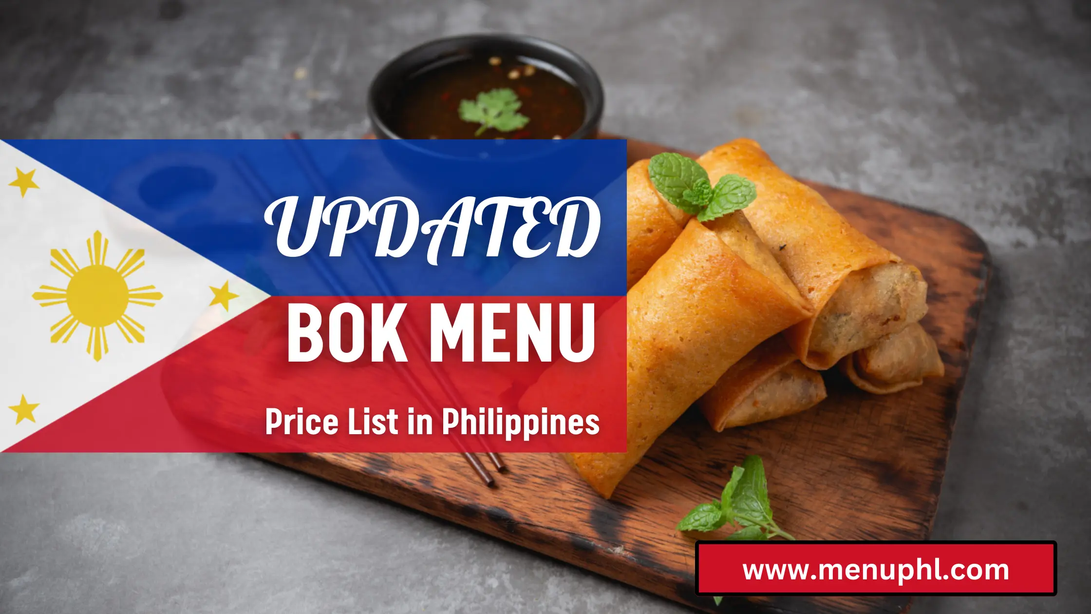 BOK MENU PHILIPPINES & UPDATED PRICES 2024